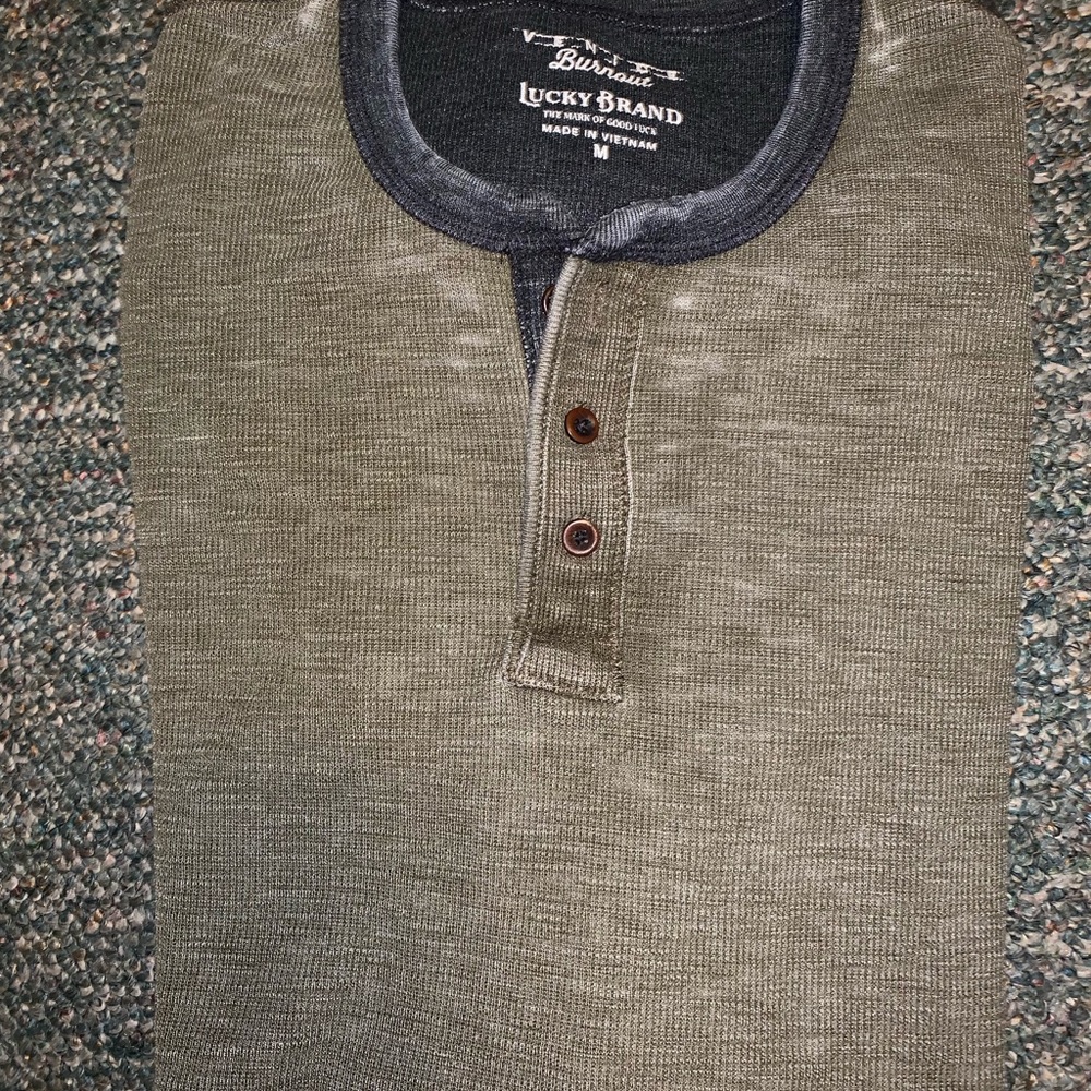 Lucky brand venice burnout thermal long sleeve
